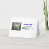 Funny St. Patricks Green Golden Retriever Card Kaart (Achterkant)