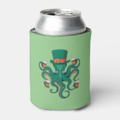Funny St. Patricks Octopus Blikjeskoeler (Blikje Voorkant)