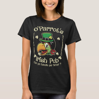 Funny St Patricks Parrot Bird Irish T-shirt