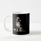 Funny St. Saint Bernard Christmas Graphics Dog Lig Koffiemok (Links)