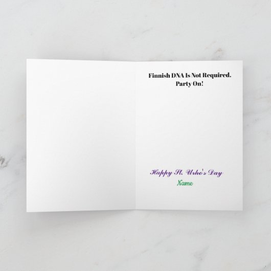 Funny St. Urho's Day Friends Card Kaart (Binnen)