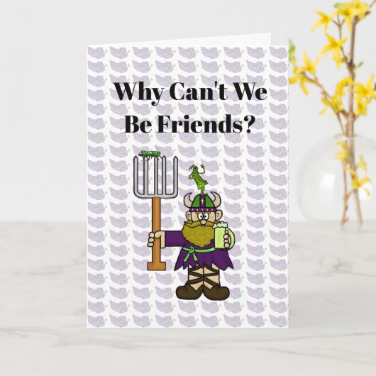 Funny St. Urho's Day Friends Card Kaart (Gele Bloem)