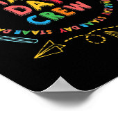 Funny Staar Day Crew Testing Teachers Studenten Poster (Hoek)