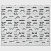 Funny Stache Cadeaupapier (Vlak)