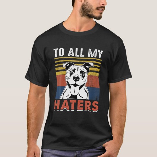 Funny Staffie Dog citeert al mijn geisers klamper T-shirt (Voorkant)