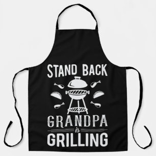 Funny stand-back opa Grilling Schort
