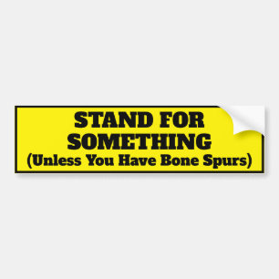 Funny stand voor iets citaat bumpersticker