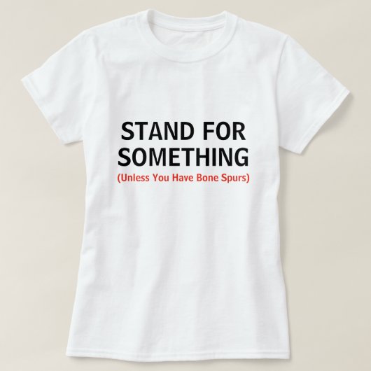 Funny stand voor iets citaat t-shirt (Design voorkant)