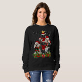 Funny Standard Poodle Dog-kerstboom Trui (Voorkant volledig)