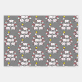 Funny Stapelde Santa Goats Inpakpapier Vel (Voorkant 2)