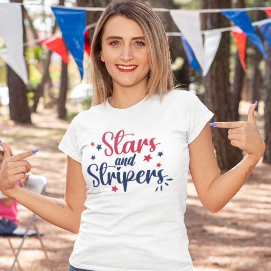Funny Stars and Stripers 4th July T-shirt
