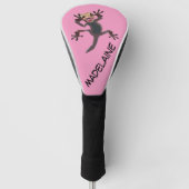 Funny Startled Lizard Custom Name Golfheadcover (Voorkant)
