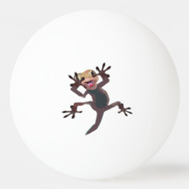 Funny Startled Lizard Gecko Pingpongbal