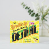 Funny State of Denial Greetings Briefkaart (Staand voorkant)