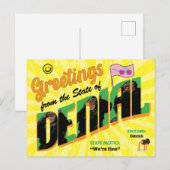 Funny State of Denial Greetings Briefkaart (Voorkant / Achterkant)