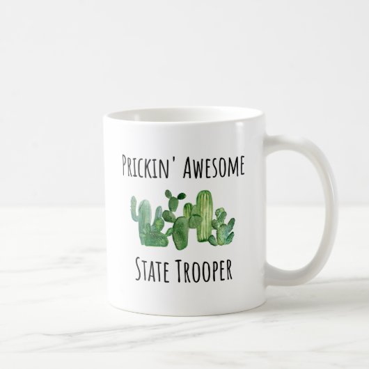 Funny State Trooper Police Academy Afstuderen Gift Koffiemok (Rechts)