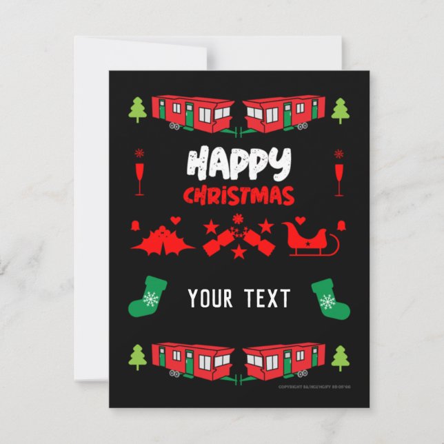 Funny Static Caravan Mobile Home Gifts Sweatsh (Voorkant)