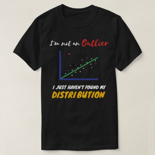 Funny Statistics Inside grapjes over Outliers en D T-shirt (Design voorkant)