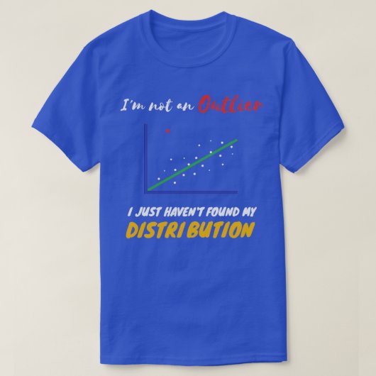 Funny Statistics Inside grapjes over Outliers en D T-shirt (Design voorkant)