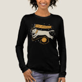 Funny Stay Furrious Cat Astronaut Space Pet Wool Tri-Blend Shirt (Voorkant)
