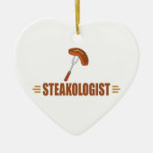 Funny Steak Keramisch Ornament (Voorkant)