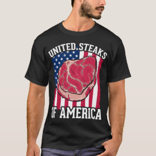 Funny Steaks Lover American Meat Butcher Humor T-shirt