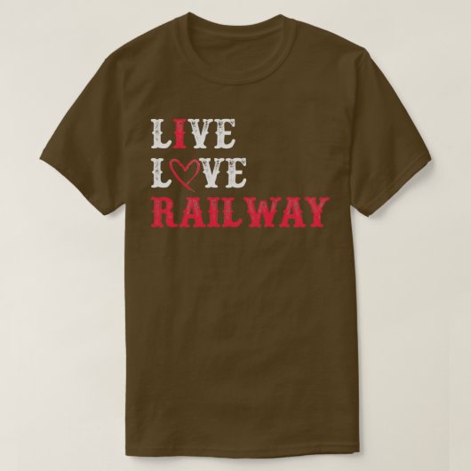 Funny Steam Train Railroad Graphic Railway Lovers T-shirt (Design voorkant)
