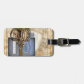 Funny  Steampunk Excursion Bagagelabel (Voorkant horizontaal)