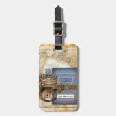 Funny  Steampunk Excursion Bagagelabel (Voorkant verticaal)