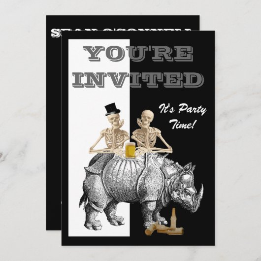 Funny Steampunk gothic Kaart (Voorkant / Achterkant)