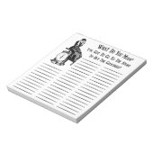 Funny Steampunk Shopping Grocery List Notitieblok (Linkerzijde)