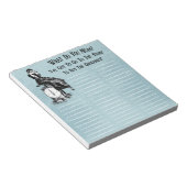 Funny Steampunk Shopping List Notitieblok (Schuin)