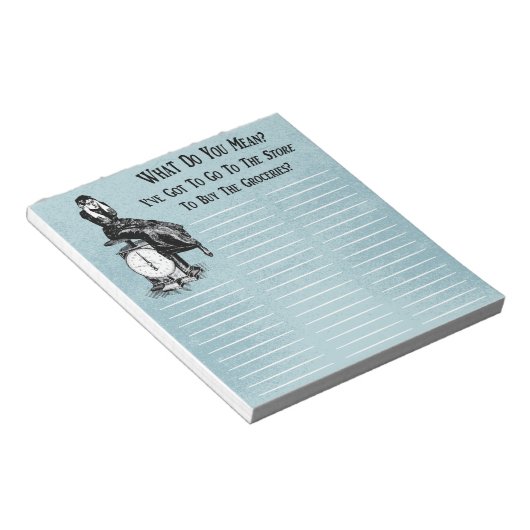 Funny Steampunk Shopping List Notitieblok (Schuin)