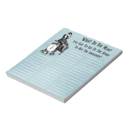 Funny Steampunk Shopping List Notitieblok (Linkerzijde)