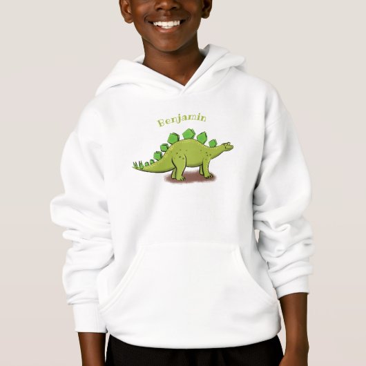 Funny stegosaurus dinosaur cartoon (Voorkant)