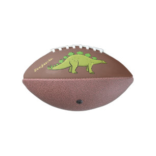 Funny stegosaurus dinosaur cartoon american football