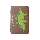 Funny stegosaurus dinosaur cartoon badmat (Voorkant Verticaal)