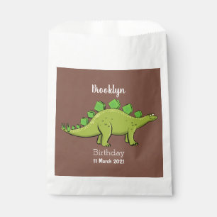Funny stegosaurus dinosaur cartoon bedankzakje