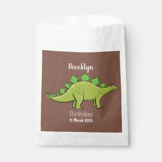 Funny stegosaurus dinosaur cartoon bedankzakje (Voorkant)