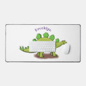Funny stegosaurus dinosaur cartoon bureaumat (Keyboard & Muis)