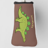 Funny stegosaurus dinosaur cartoon golfheadcover (Draai 90)