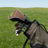 Funny stegosaurus dinosaur cartoon golfheadcover (Insitu)