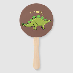 Funny stegosaurus dinosaur cartoon handwaaier