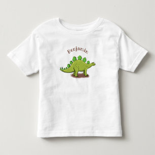 Funny stegosaurus dinosaur cartoon kinder shirts