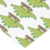 Funny stegosaurus dinosaur cartoon korte tafelloper (Hoek)