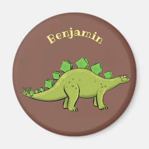 Funny stegosaurus dinosaur cartoon magneet