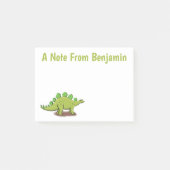 Funny stegosaurus dinosaur cartoon post-it® notes (Voorkant)