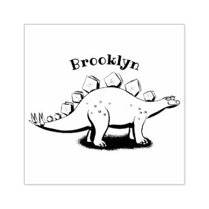Funny stegosaurus dinosaur cartoon rubberstempel