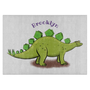 Funny stegosaurus dinosaur cartoon snijplank
