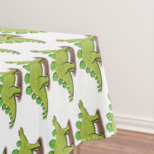 Funny stegosaurus dinosaur cartoon tafelkleed (Voorbeeld)